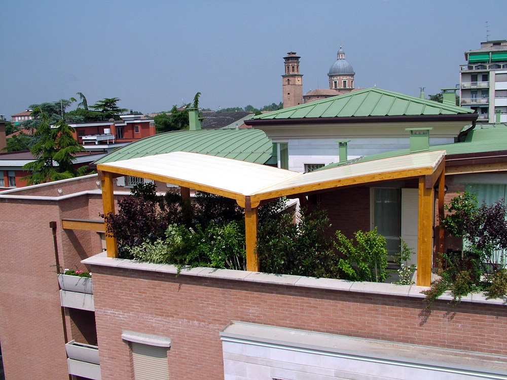 Coperture terrazzi: realizzazione e produzione di copri balcone e ... Coperture in legno per terrazzi