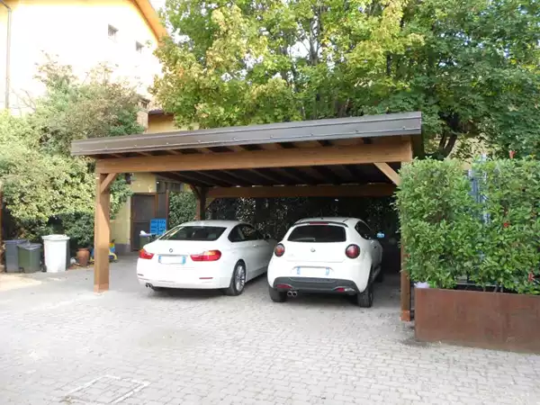 Tettoia per auto in legno 1 -1- Tettoia per auto in legno 1 -1-