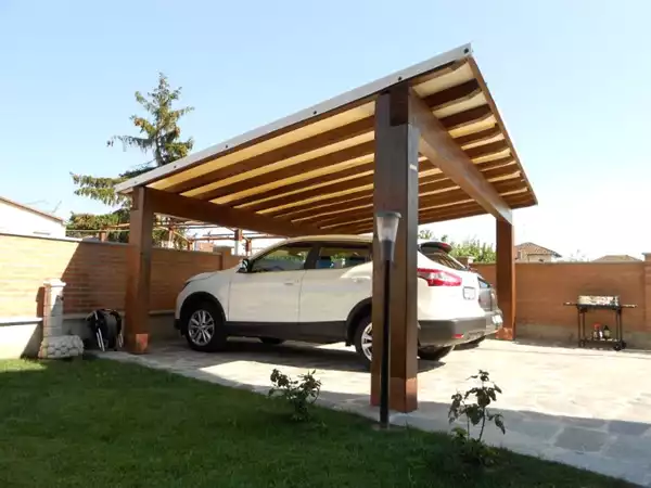 Tettoia per auto in legno 3 -1- Tettoia per auto in legno 3 -1-