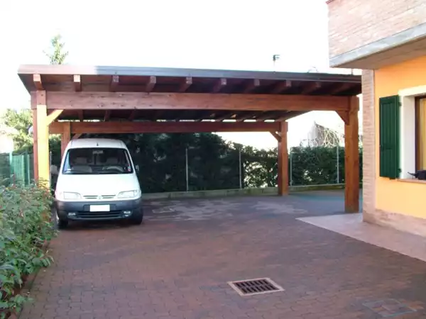 Tettoia per auto in legno 4 -1- Tettoia per auto in legno 4 -1-