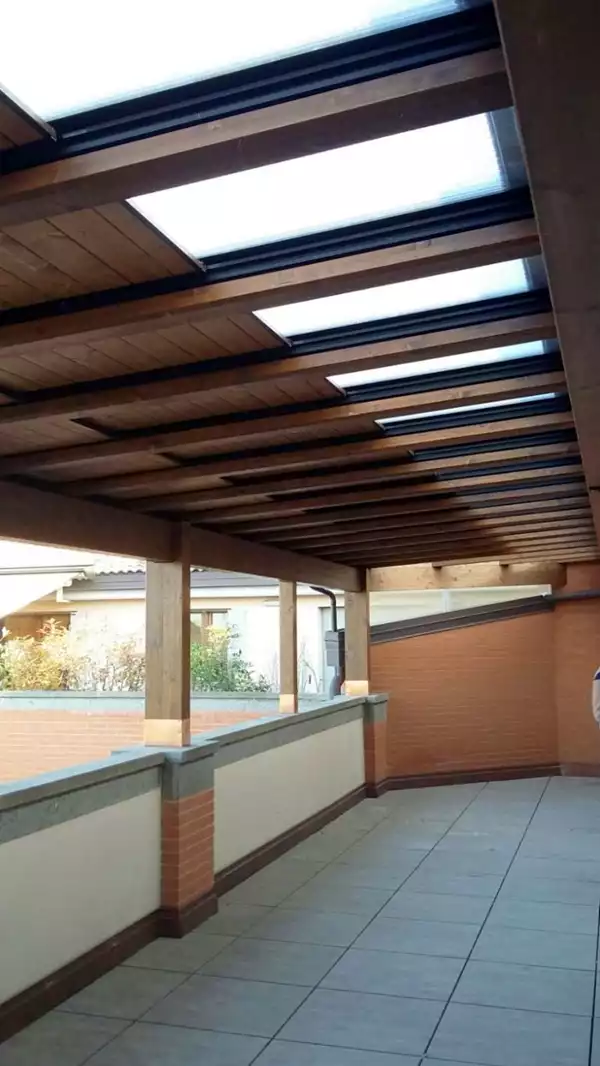 Tettoia per terrazzo in legno 2 -1- Tettoia per terrazzo in legno 2 -1-